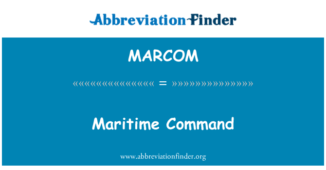 MARCOM: Comanda marítim