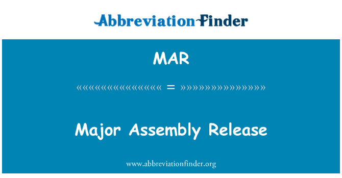 MAR: Major assamblee pressiteade