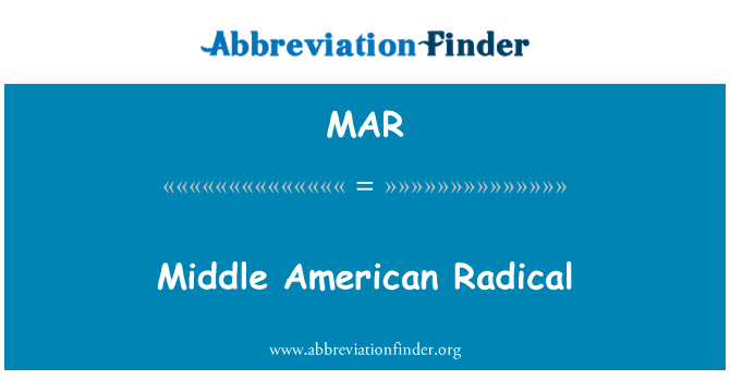 MAR: Midten American radikale