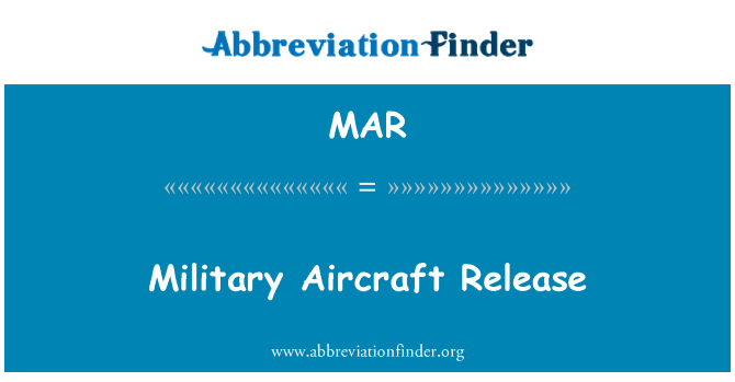 MAR: Militærfly frigivelse