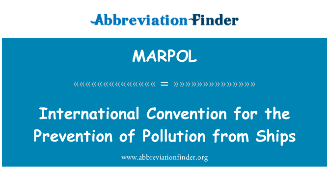 MARPOL: Konvenzjoni Internazzjonali għall-prevenzjoni tat-tniġġis mill-vapuri