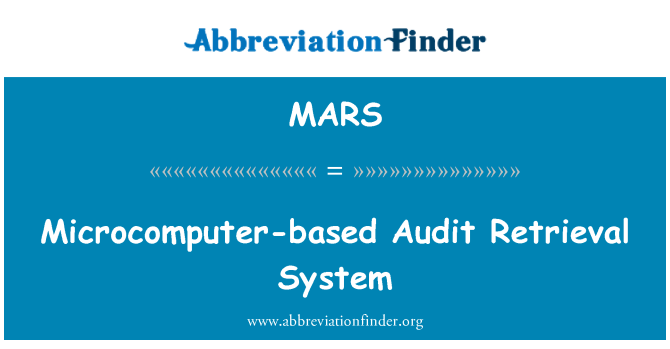 MARS: Microcomputer-based Audit Retrieval System
