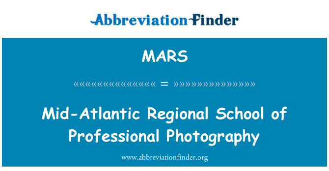 MARS: Mid-Atlantic Regional escola de Fotografia Professional