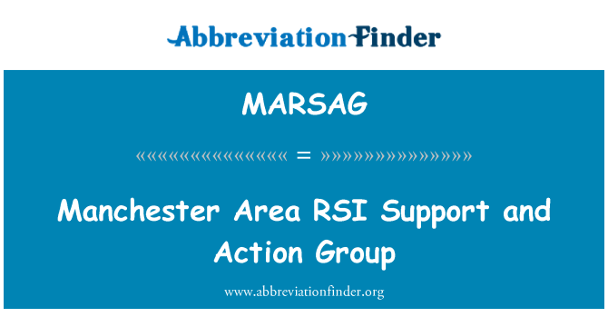 MARSAG: Manchester območje RSI podporo in Action Group