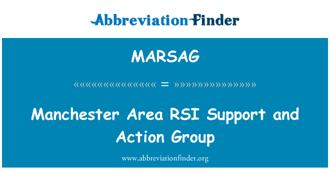 MARSAG: Manchester gebied RSI ondersteuning en Action Group