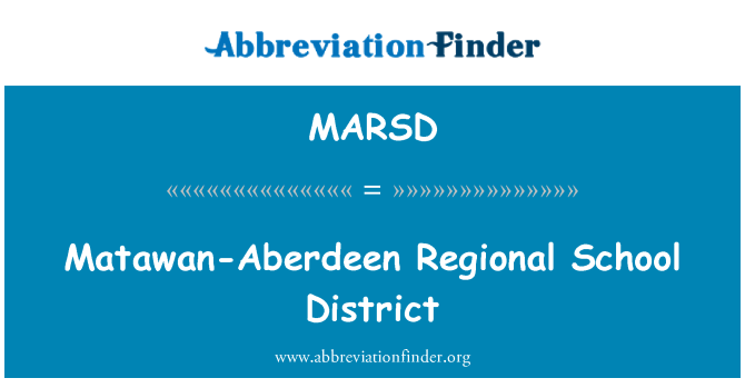 MARSD: Distrito Escolar Regional de Matawan-Aberdeen