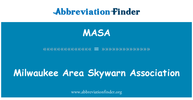 MASA: Żona Milwaukee Skywarn ' l-Assoċjazzjoni
