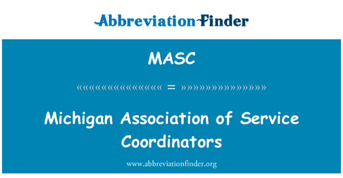 MASC: Associação de Michigan de coordenadores de serviço