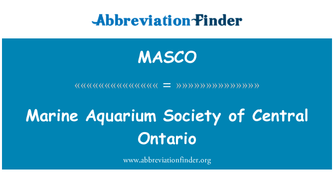 MASCO: Akuarium Marin Persatuan pusat bandar Ontario