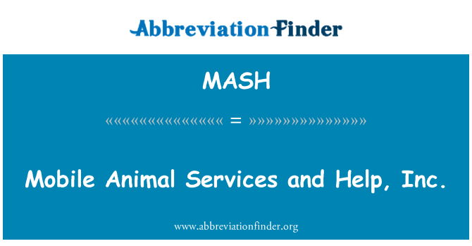 MASH: モバイルの動物サービスおよびヘルプ株式会社