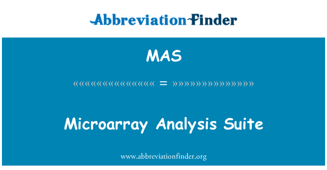 MAS: Microarray-Analyse-Suite