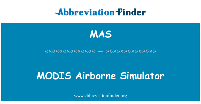 MAS: MODIS-Luft-Simulator