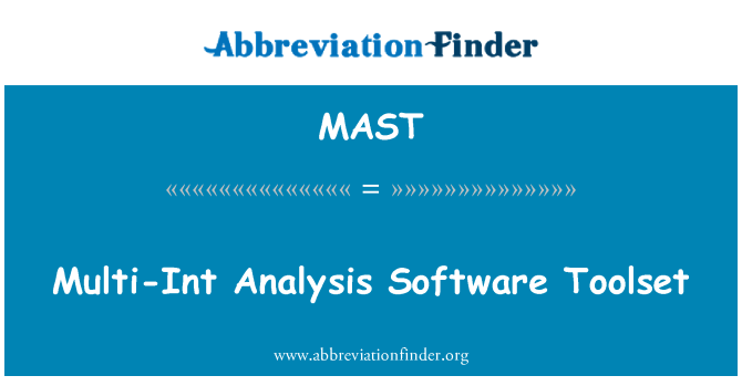 MAST: Multi-Int Analysis Software Toolset