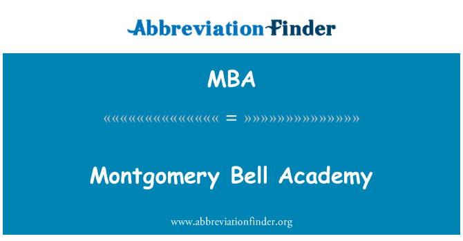 MBA: Montgomery Bell akademija