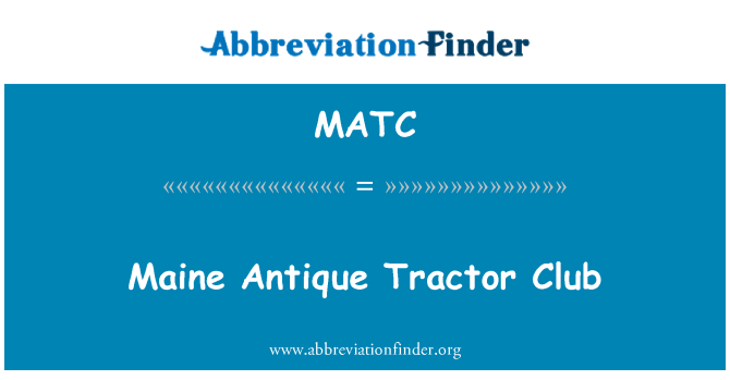 MATC: Maine traktor antik Club