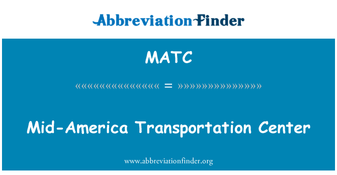 MATC: Střední Amerika dopravní centrum