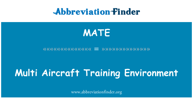 MATE: Multi Aircraft Training Environment