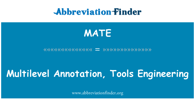 MATE: 多级批注工具工程