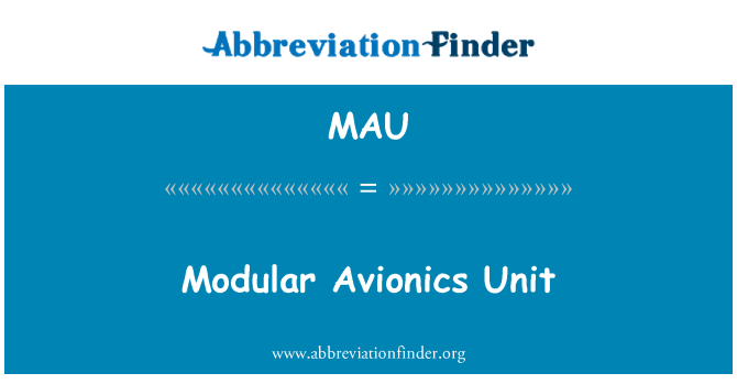 MAU: Modilè Avionique inite w la
