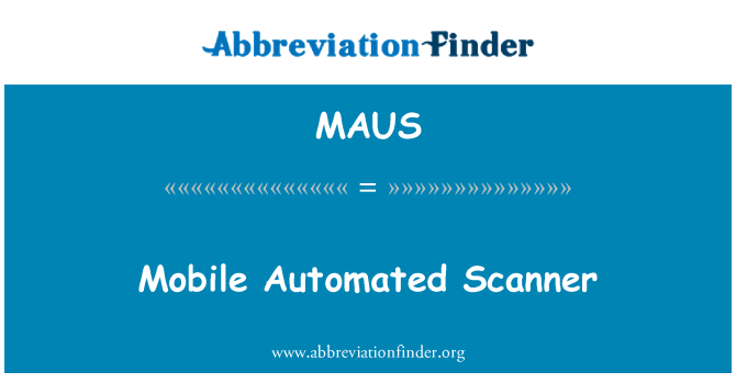 MAUS: Mobile awtomatizzati skener