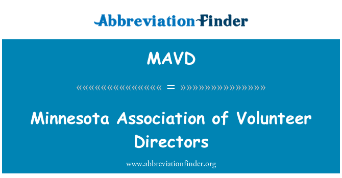 MAVD: Asosyasyon Minnesota direktè volontè yo
