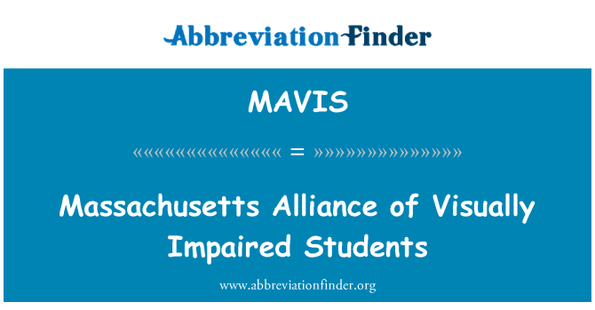 MAVIS: Alianza de Massachusetts de estudiantes invidentes
