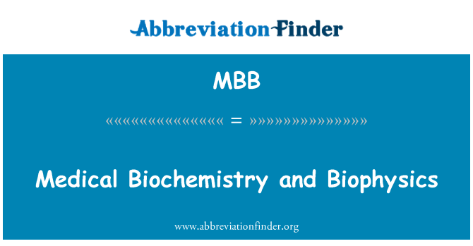 MBB: Medicinsk Biokemi og Biofysik
