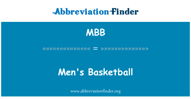 MBB: Pánske Basketbal