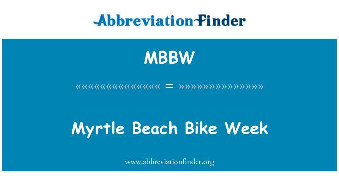 MBBW: Myrtle Beach kolesarske teden