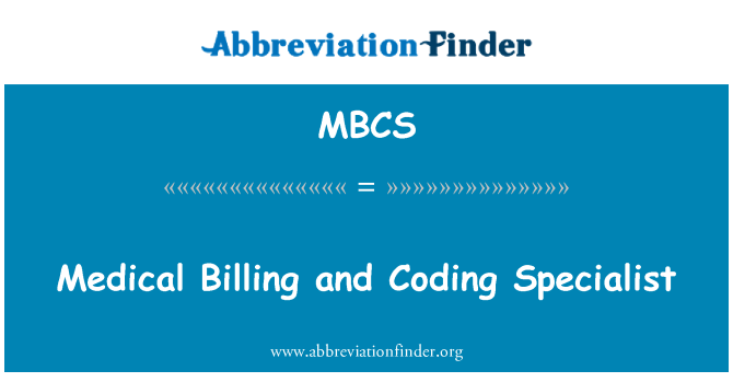 MBCS: Medical Billing and Coding Specialist