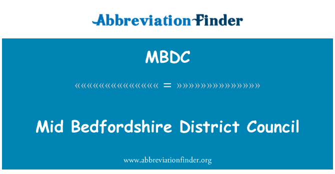 MBDC: Consell de districte de Bedfordshire mitjan