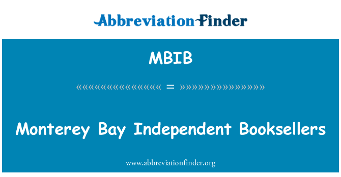 MBIB: Monterey Bay Independent Booksellers
