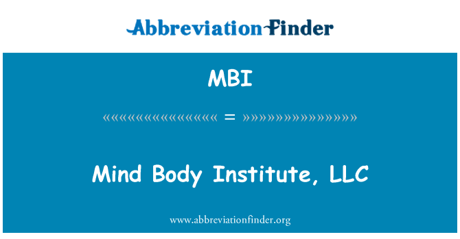 MBI: Pikiran tubuh Institute, LLC