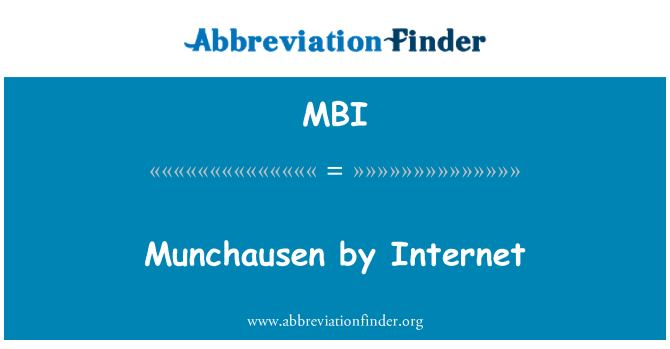 MBI: Munchausen توسط اینترنت
