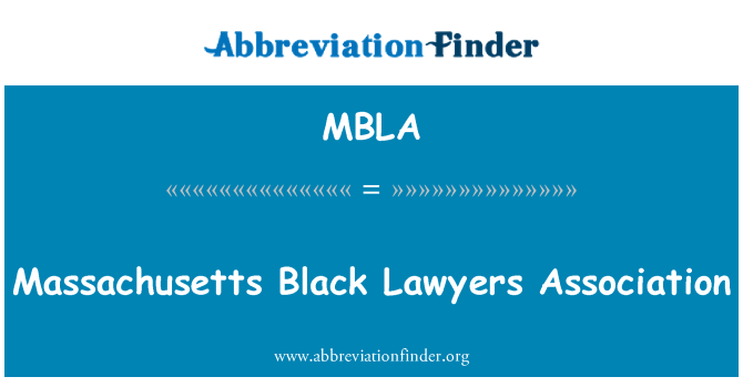 MBLA: Associazione Avvocati nero Massachusetts