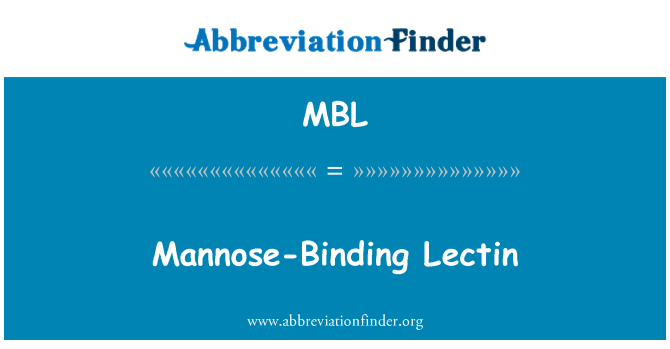 MBL: Mannose bindend lectine