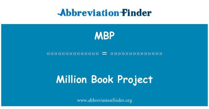 MBP: Million knižný projekt