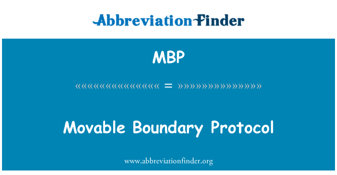 MBP: پروتکل مرز متحرک