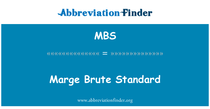 MBS: Marge sovaj Standard