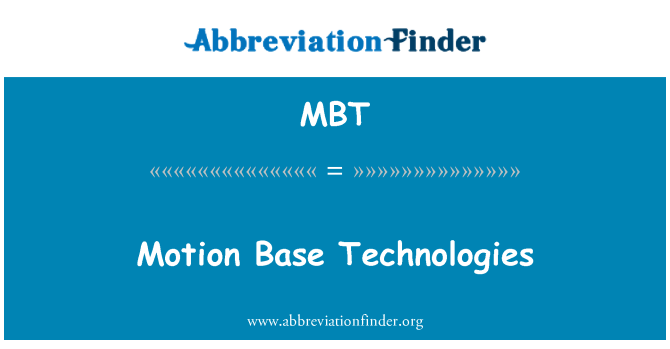 MBT: Công nghệ cơ sở chuyển động