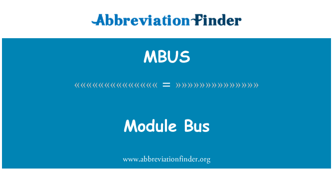 MBUS: Module Bus