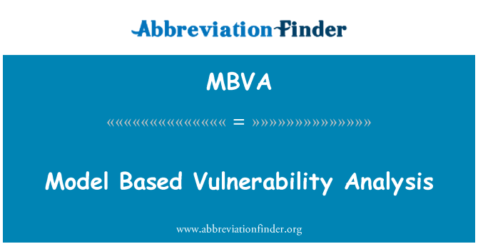MBVA: 基於模型的易損性分析