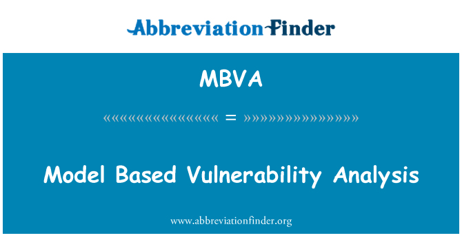 MBVA: Modellbaserade sårbarhetsanalys