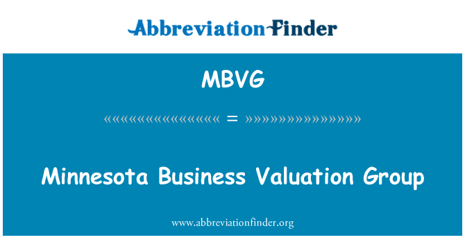 MBVG: मिनेसोटा व्यवसाय मूल्यांकन समूह