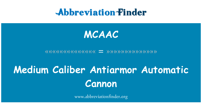 MCAAC: 中程度の口径 Antiarmor 自動大砲