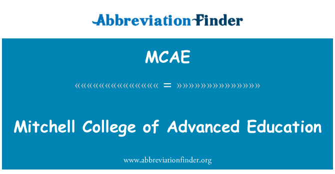 MCAE: Mitchell College of avanceret uddannelse