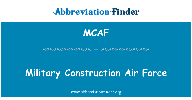 MCAF: Construção militar da força aérea