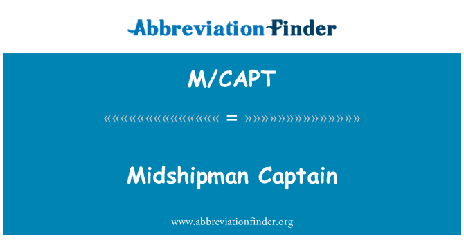 M/CAPT: Midshipman kapitonas