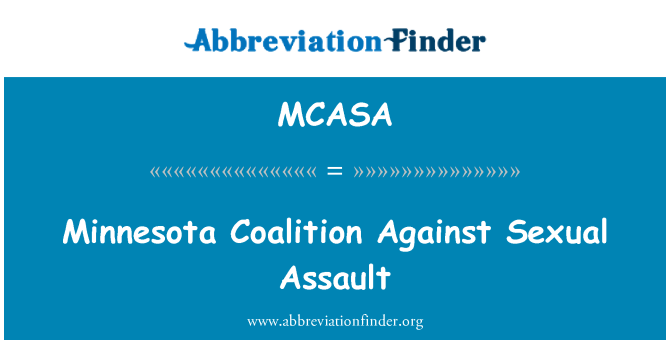 MCASA: यौन उत्पीड़न के खिलाफ मिनेसोटा गठबंधन