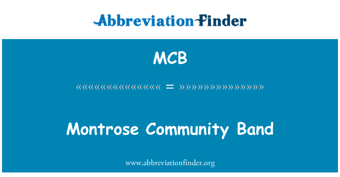 MCB: Montrose samfunnet Band